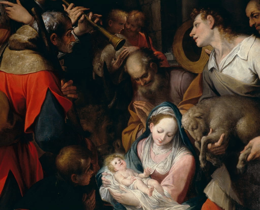 Adorazione dei pastori - Chiesa di Sant'Alessandro, Milano, dettaglio